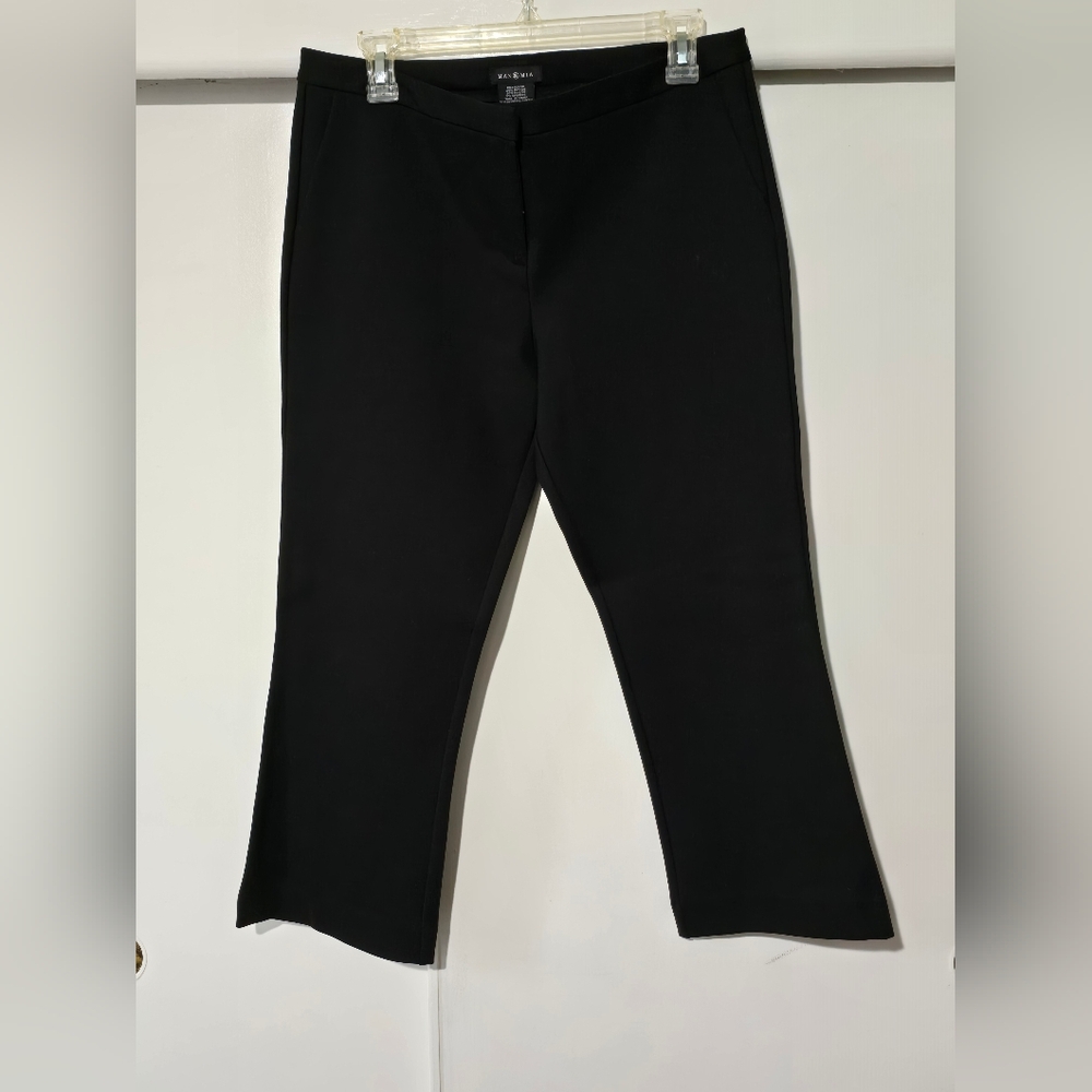 Classic Black Straight-Leg Pants